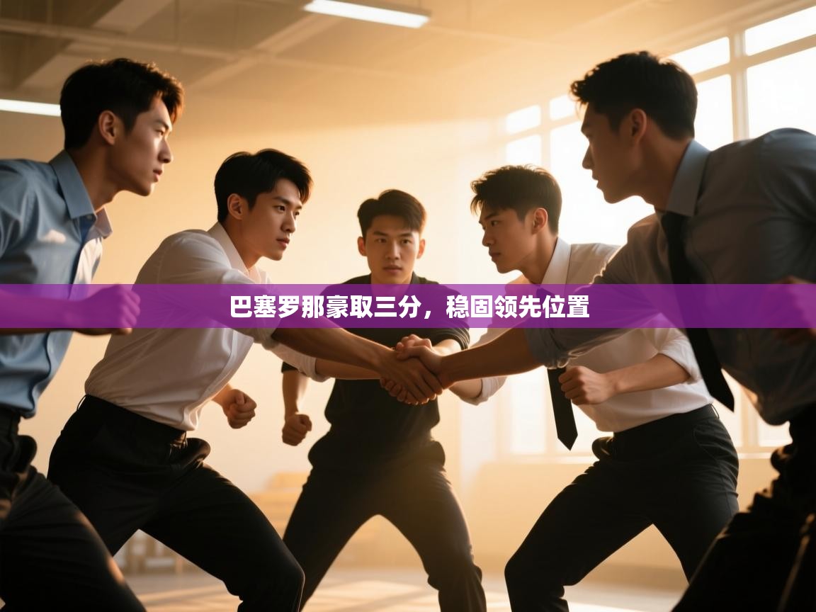 巴塞罗那豪取三分，稳固领先位置